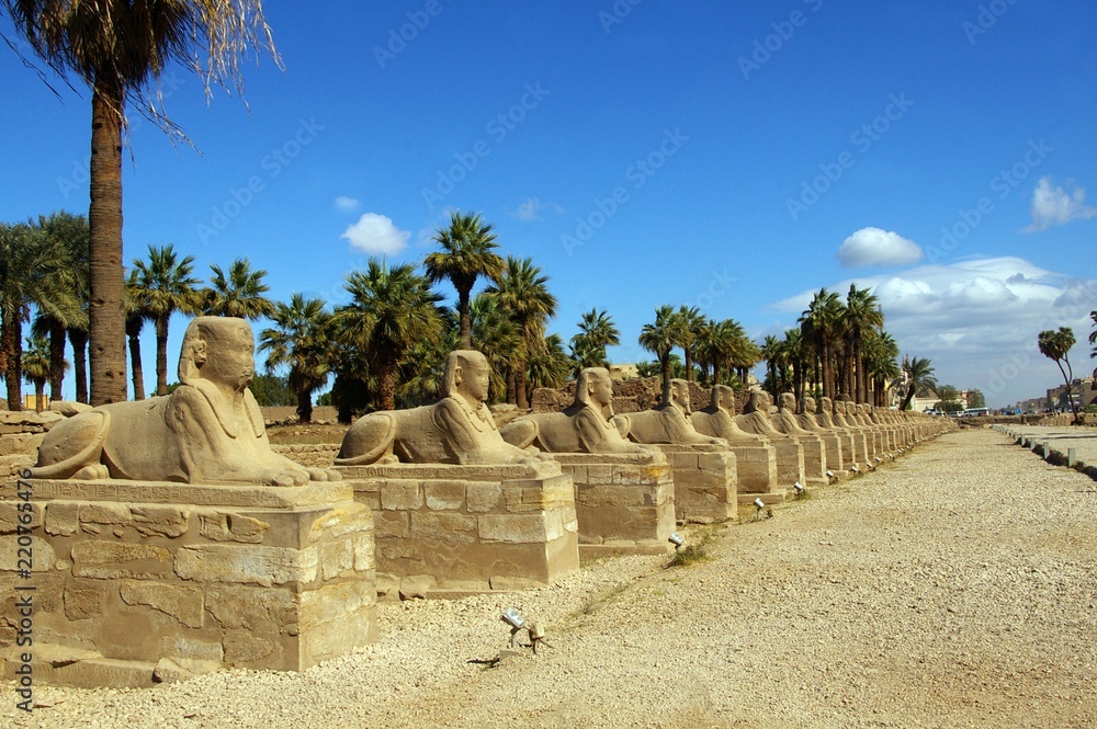 Allée des sphinx de Karnak.