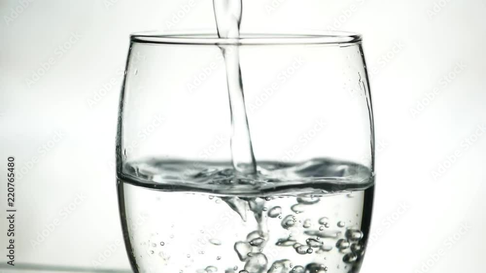 pouring water on white background pouring water on white background