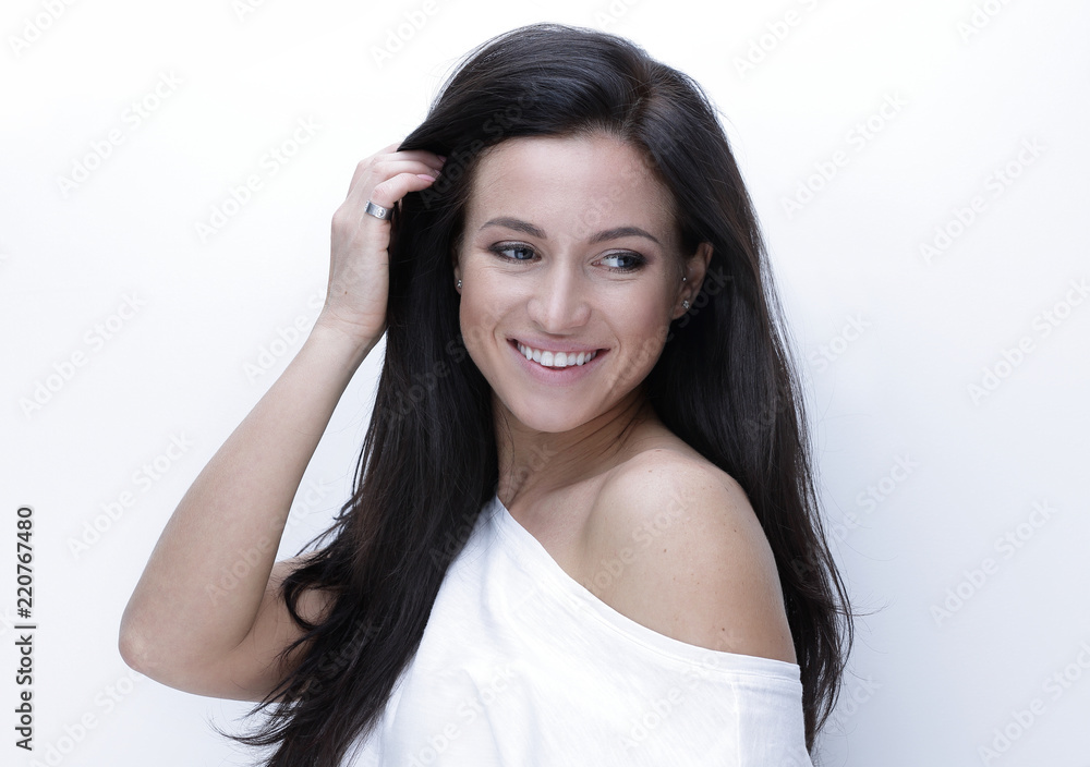 Portrait of a stylish young woman. Portrait of a stylish young woman.