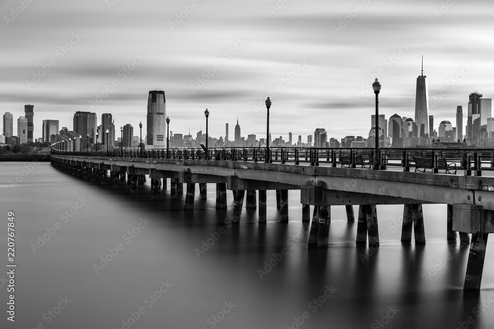 Manhattan and Jersey City Skyline from Liberty Sate Park