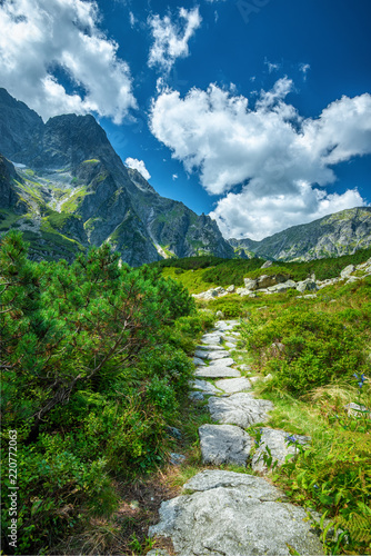Trail to black lake under Rysy peak, Tatra Mountains, Poland Stock Photo |  Adobe Stock