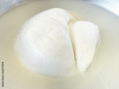 Valokuva Fresh Italian buffalo mozzarella cheese