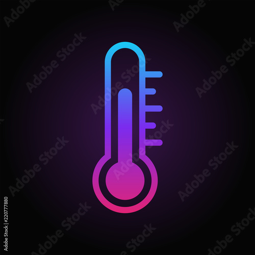 Thermometer vector icon 