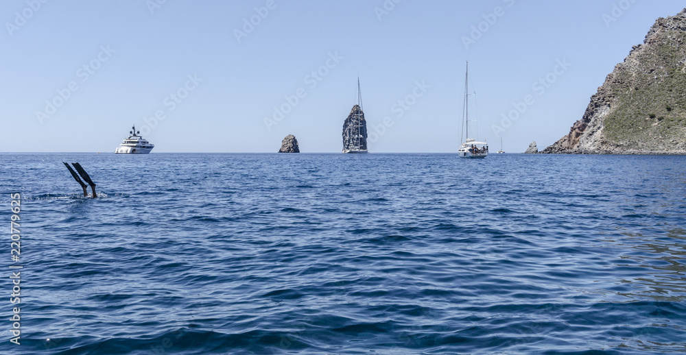Naklejka premium Faraglioni di Lipari