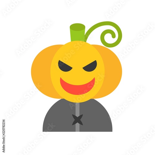 Jack o lantern character, Halloween related icon