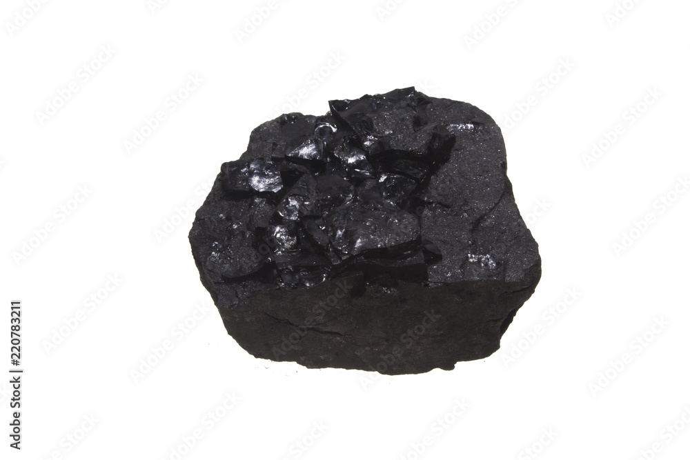 Obraz premium coal isolated on white background