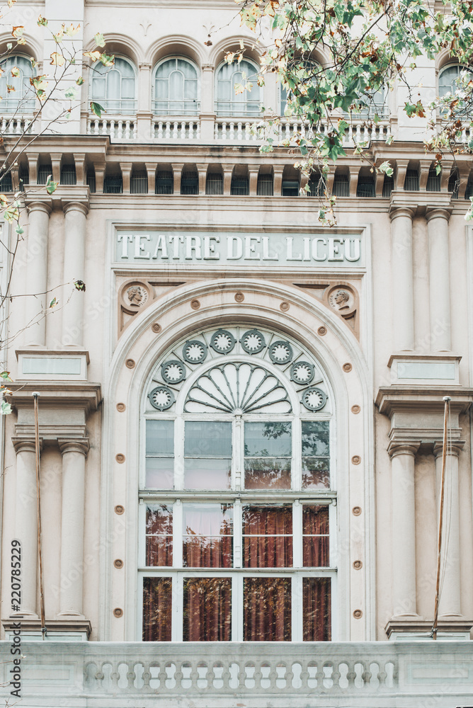 Obraz premium the building of the Liceu theatre