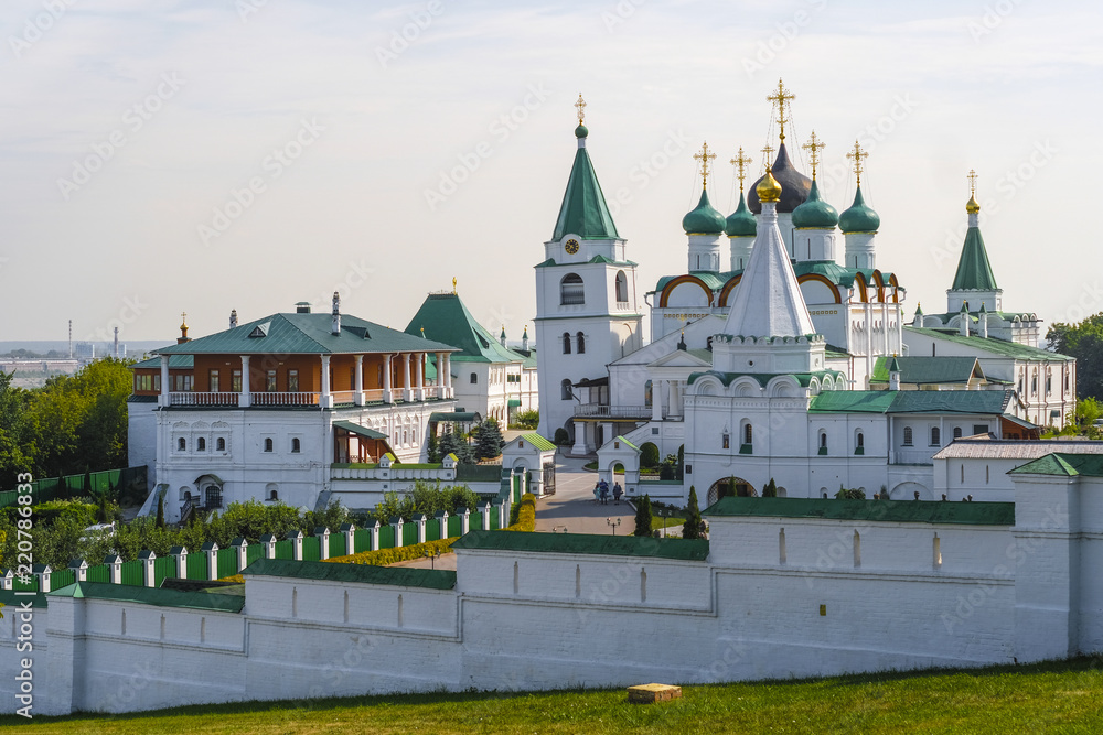 Nizhny Novgorod, Russia - August, 20, 2018: Pechersky monastery in Nizhny Novgorod, Russia Nizhny Novgorod, Russia - August, 20, 2018: Pechersky monastery in Nizhny Novgorod, Russia