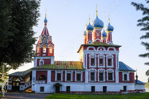 Uglich, Russia - August, 26, 2018: Church of Prince Dimitri "On Blood" in Uglich, Russia