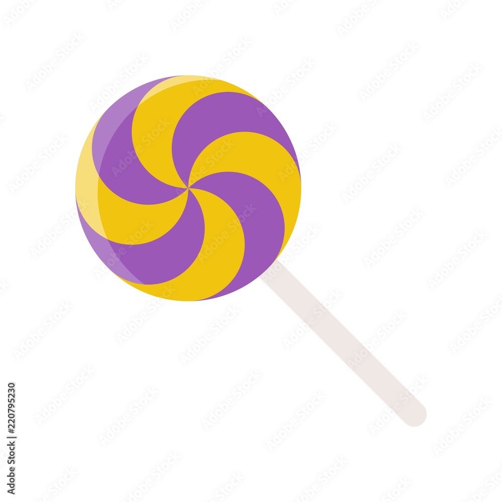 lollipop, sweets candy Halloween related icon in flat design lollipop, sweets candy Halloween related icon in flat design