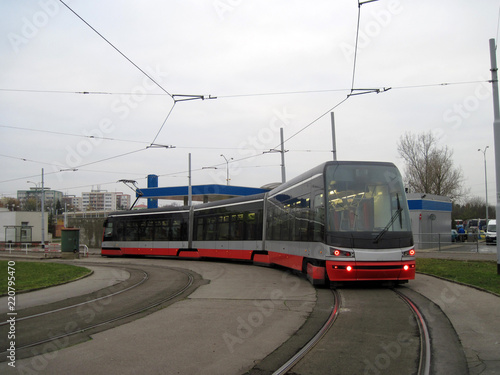 Tram in Kobylisy