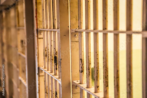 Prison cells in Alcatraz Federal Penitentiary
