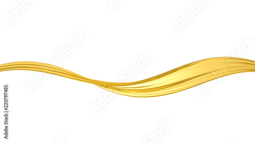 Oil splash. 3d illustration, 3d rendering.