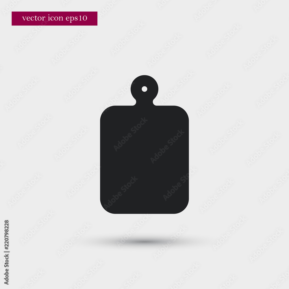 Cutting board icon. Simple food element illustration. Cutting board icon. Simple food element illustration.