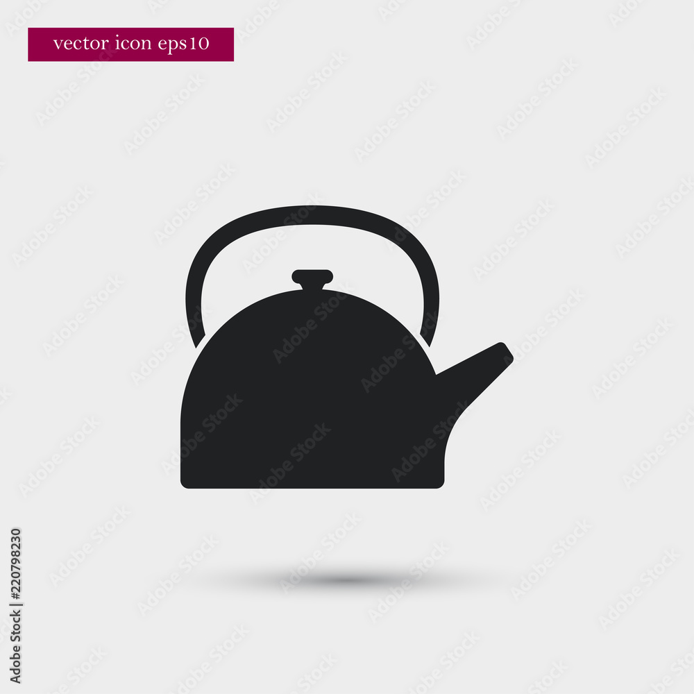 Kettle icon. Simple food element illustration. Kettle icon. Simple food element illustration.