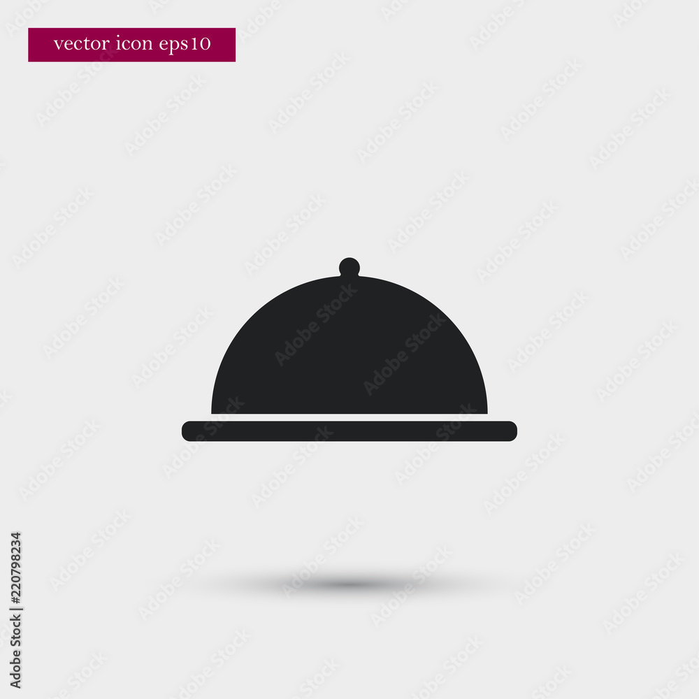 Plate icon. Simple food element illustration. Plate icon. Simple food element illustration.