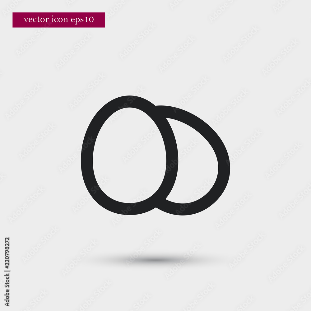 Eggs icon. Simple food element illustration. Eggs icon. Simple food element illustration.