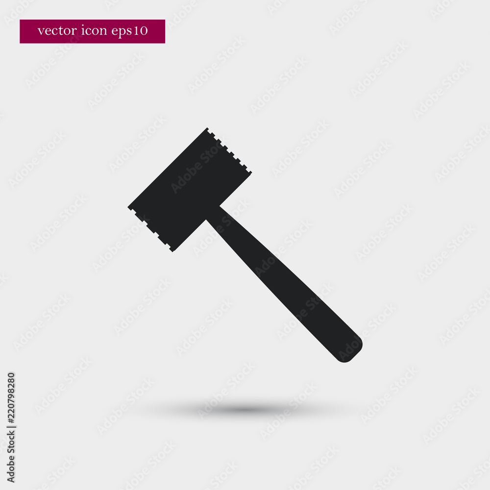 Kitchen hammer icon. Simple food element illustration. Kitchen hammer icon. Simple food element illustration.
