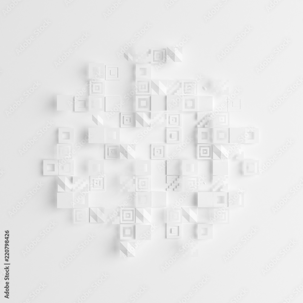 Detailed geometric background. 3d illustration, 3d rendering. Detailed geometric background. 3d illustration, 3d rendering.