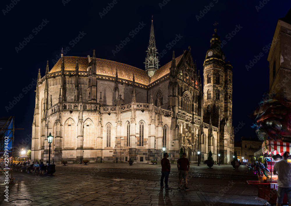 Obraz premium Cathedral in city of Kosice, Slovakia, Europe