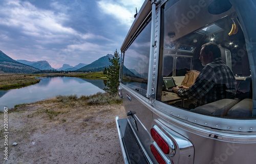 Wallpaper Mural Camp by the Green River, Wind River Range, WY Torontodigital.ca