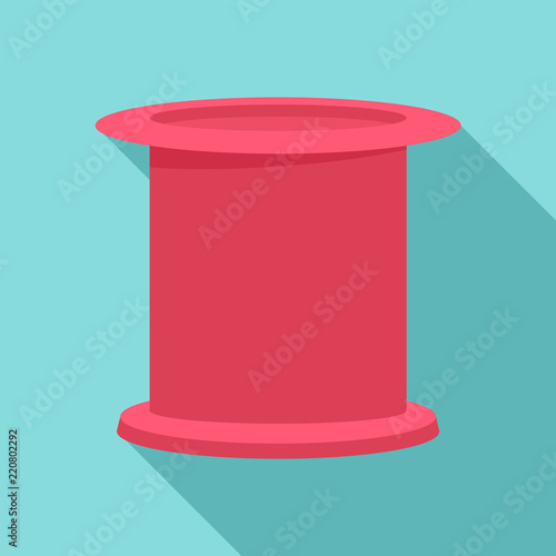 Female condom icon. Flat illustration of female condom vector icon for web design