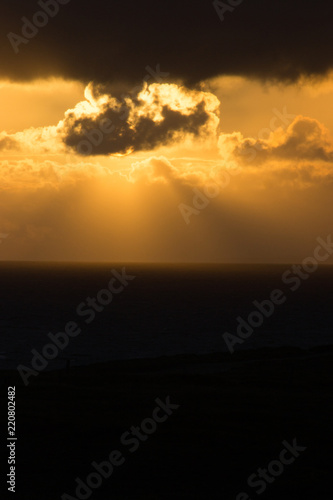 Sonnenuntergang in Frankreich