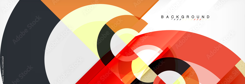 Vector circular geometric abstract background Vector circular geometric abstract background