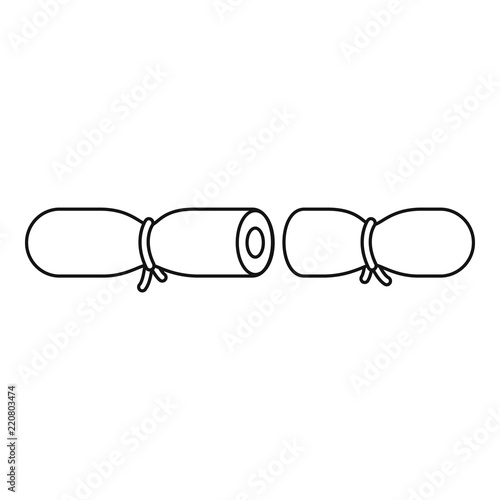 Strip contraceptive icon. Outline illustration of strip contraceptive vector icon for web design isolated on white background