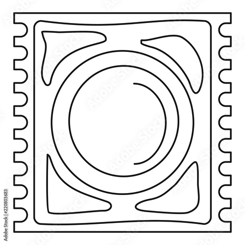 Latex condom icon. Outline illustration of latex condom vector icon for web design isolated on white background