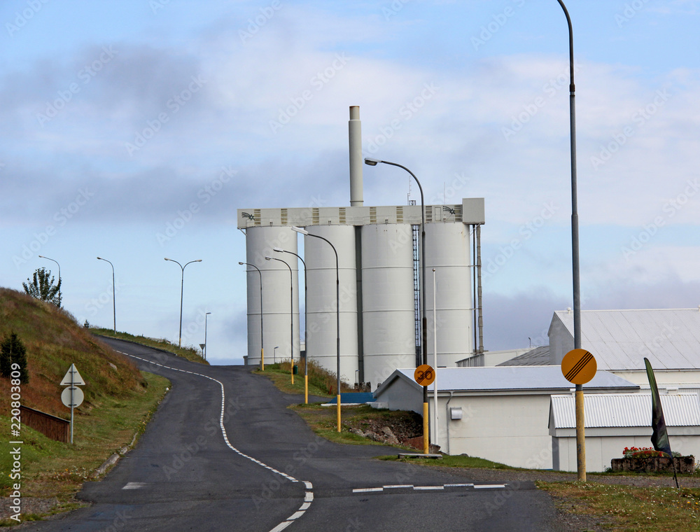 Obraz premium containers et usine