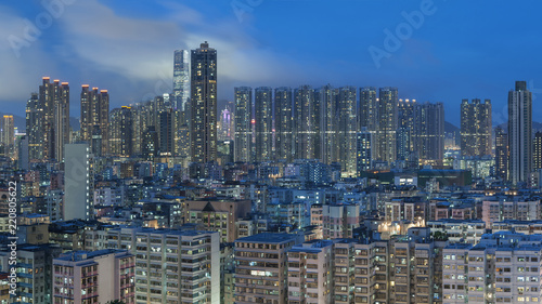 Sjykine of Hong Kong City at Night