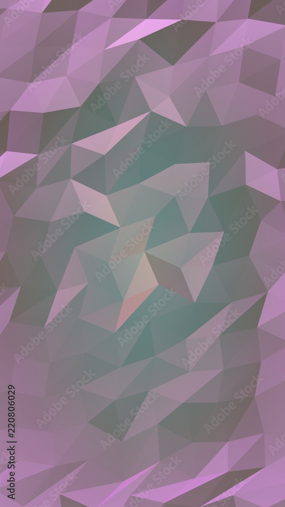 Fototapeta premium Abstract triangle geometrical purple background. Geometric origami style with gradient. 3D illustration