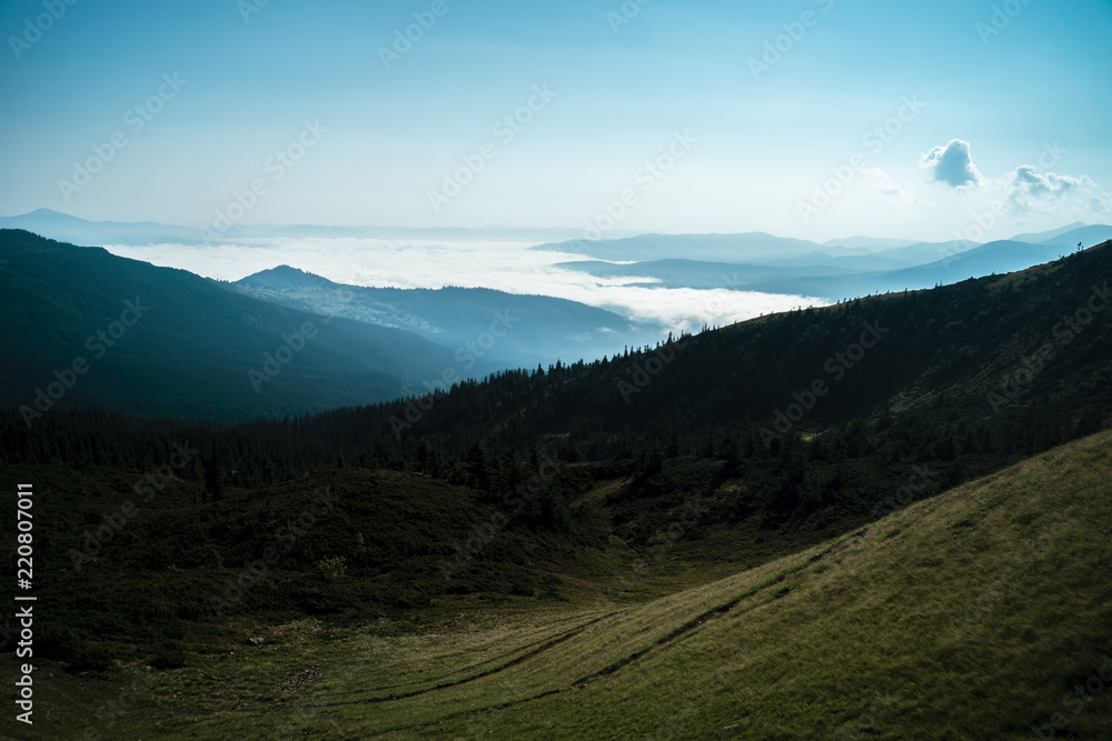 Beautiful landscapes of the Carpathian Mountains