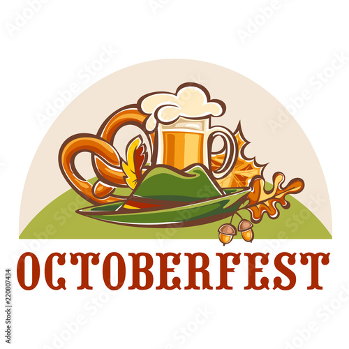 Octoberfest icon. Cartoon of octoberfest vector icon for web design isolated on white background