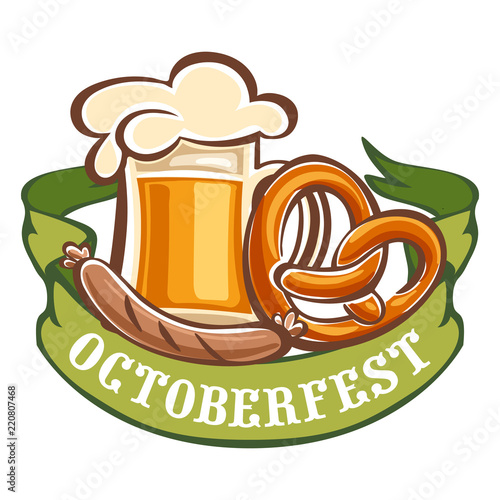 Bavarian octoberfest icon. Cartoon of bavarian octoberfest vector icon for web design isolated on white background