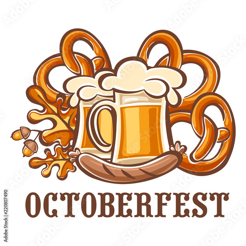 Octoberfest holiday icon. Cartoon of octoberfest holiday vector icon for web design isolated on white background
