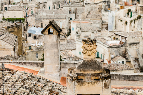 View of the ancient town of Matera  Sassi di Matera   European Capital of Culture 2019   Basilicata  Southern Italy