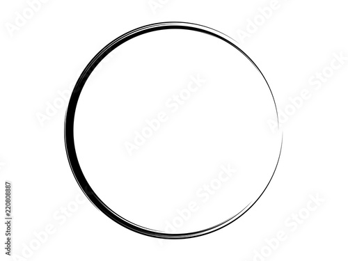 Grunge ink circle.Grunge paint circle made for your project.