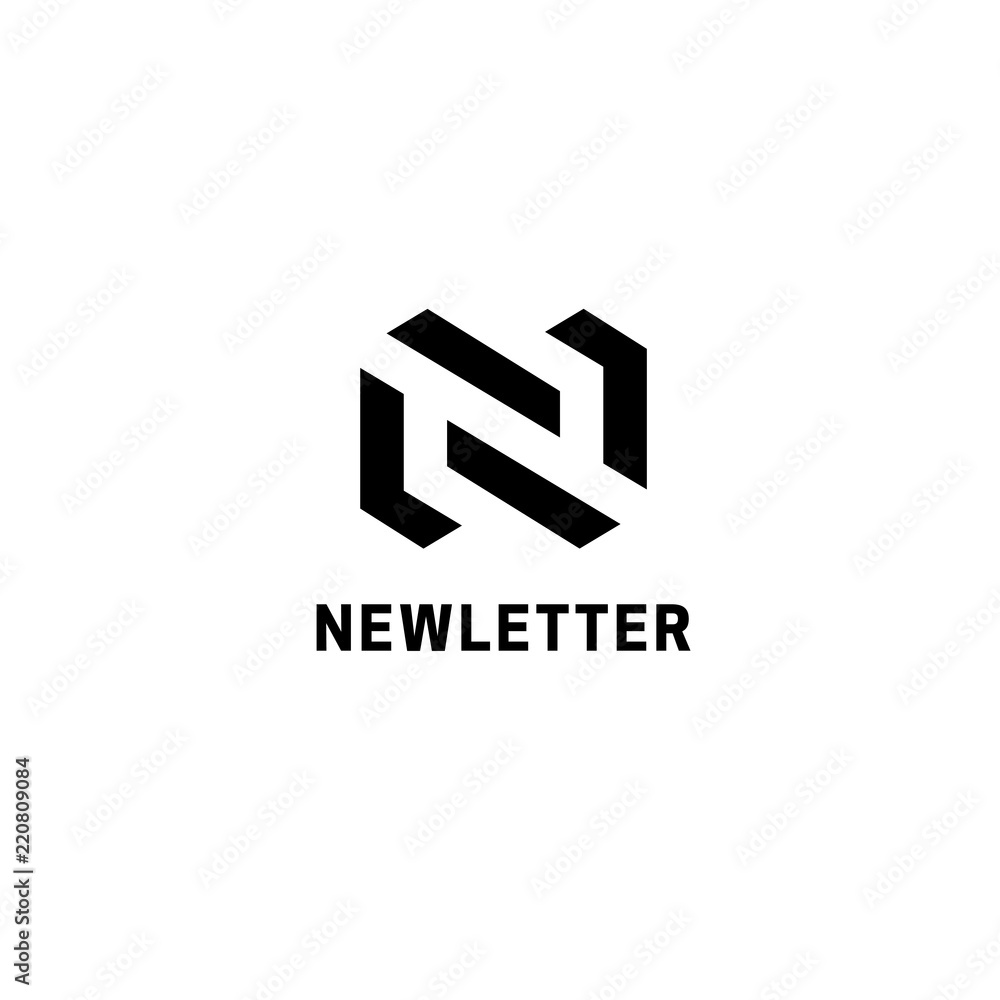 Vector logo design template for business. Letter N logo Vector logo design template for business. Letter N logo