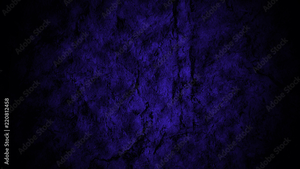 Naklejka premium The spot of purple light on the cave walls. Raw stone texture