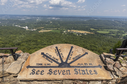 Fotografi See Seven States Overlook - A scenic overlook where on a clear day you can see seven states