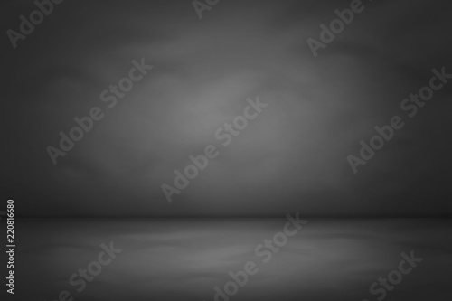 dark and black gradient studio and room background