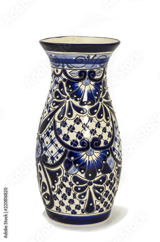 Porcelain vase, isolated on white