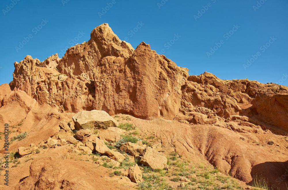 Fototapeta premium Fairy Tale Canyon, Kyrgyzstan.