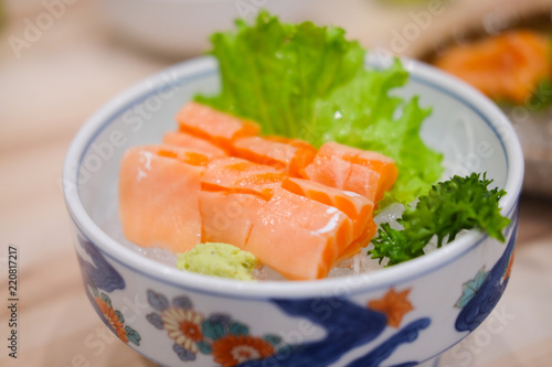 Salmon Sashimi set japanese food style