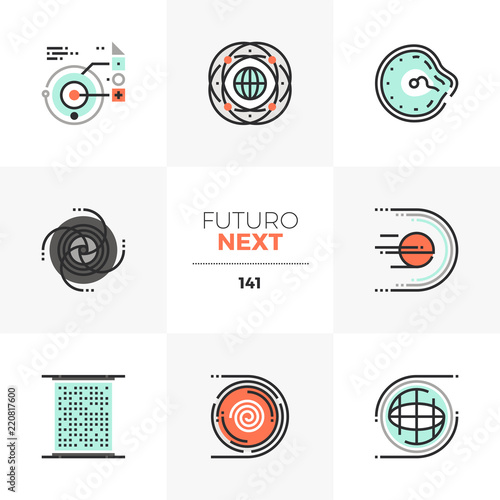 Abstract Space Futuro Next Icons