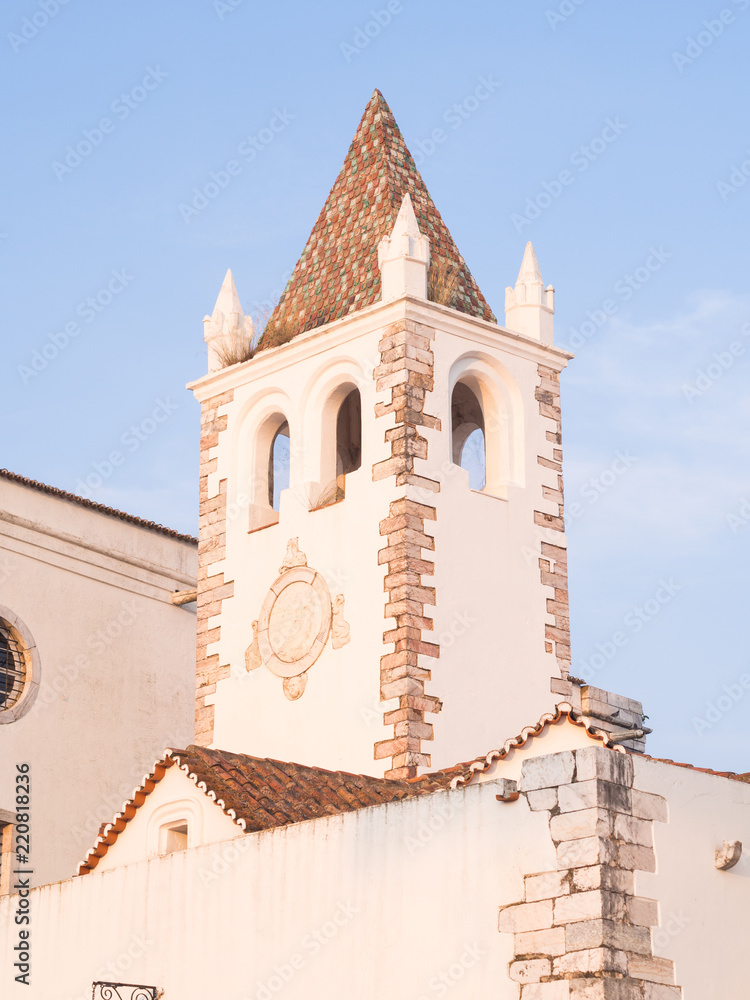 Tower of the Nosso Senhor dos Inocentes church in Estremoz, Portugal