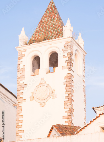 Obraz na płótnie Tower of the Nosso Senhor dos Inocentes church in Estremoz, Portugal w salonie