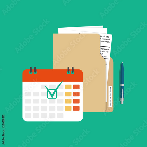 Business service concept. Vector illustration. Contract terms and conditions icon.